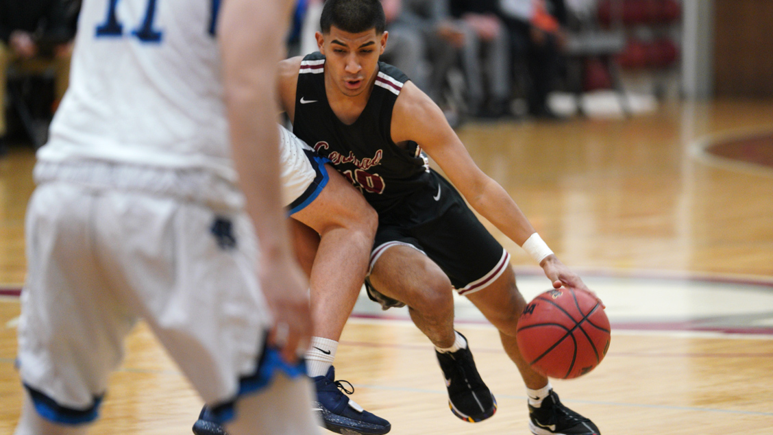 CCCB sophomore Jaime Rodriguez scored 11 points in the Saints' 109-99 overtime win over Barclay College on Thursday.