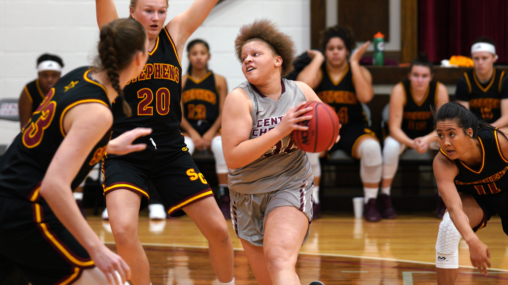 CCCB freshman Ta'Lor Branch scored 10 points and grabbed eight rebounds in the Saints' 86-79 win over Lincoln Christian University on Tuesday.