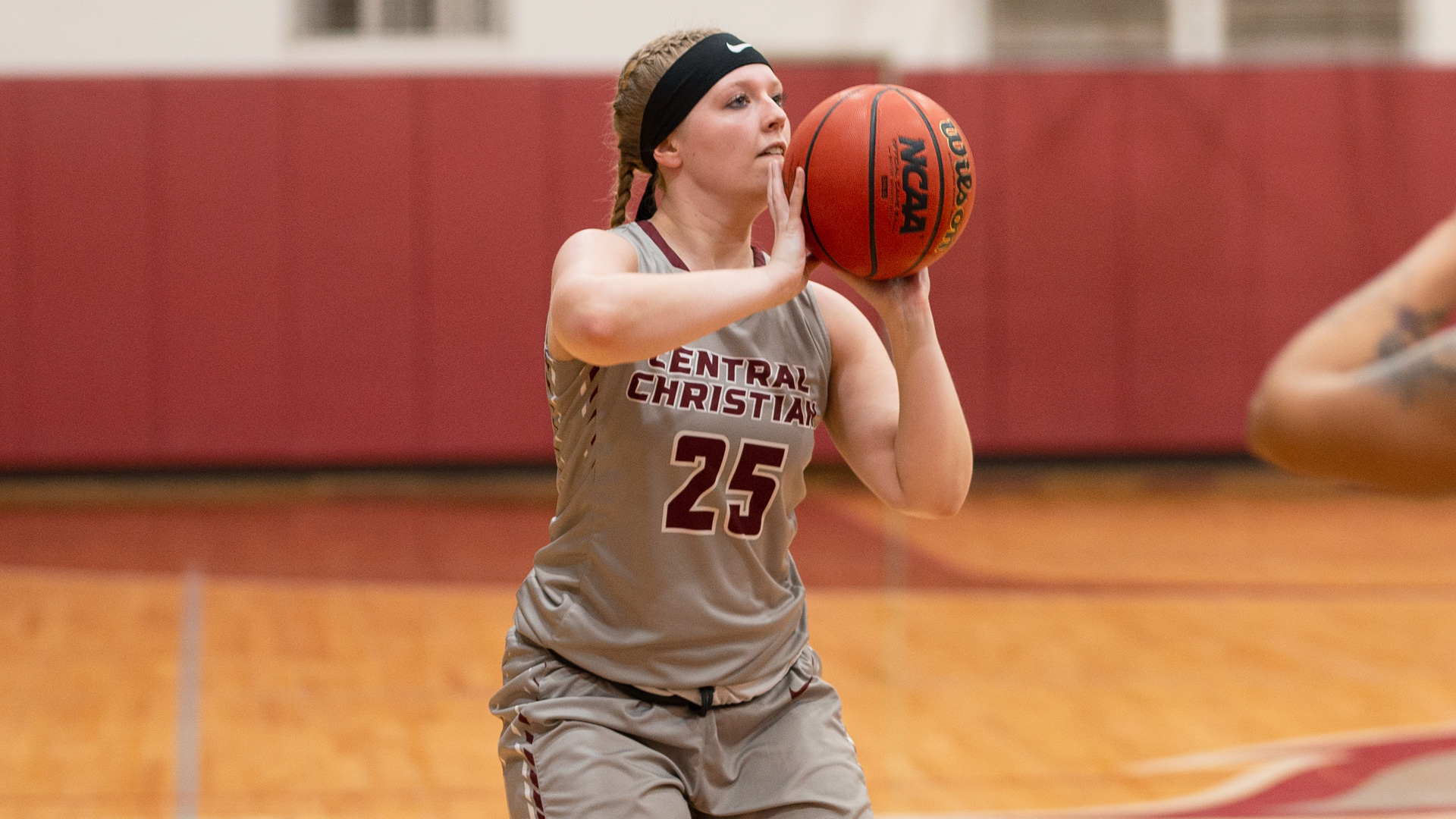 CCCB freshman Alexis Whisenand scored four points and grabbed four rebounds in the Saints' 81-63 win over Barclay College on Saturday.