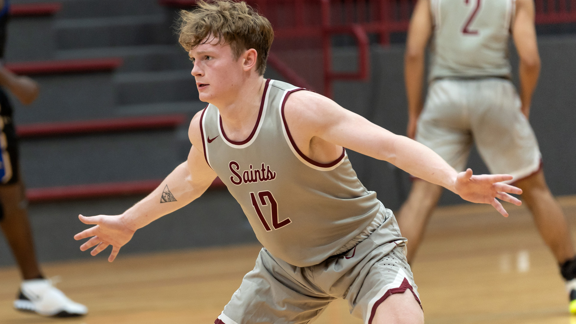 CCCB junior Trey Black scored a team-high 22 points and dished out six assists during the Saints' 92-79 loss to Lincoln Christian University.