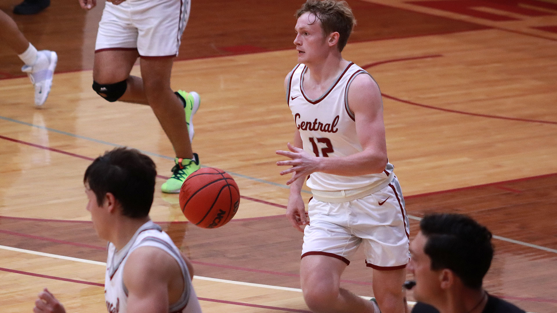 CCCB senior Trey Black scored 15 points and pulled down a game-high 16 rebounds during the Saints' 88-78 win over Kansas Christian College on Tuesday.