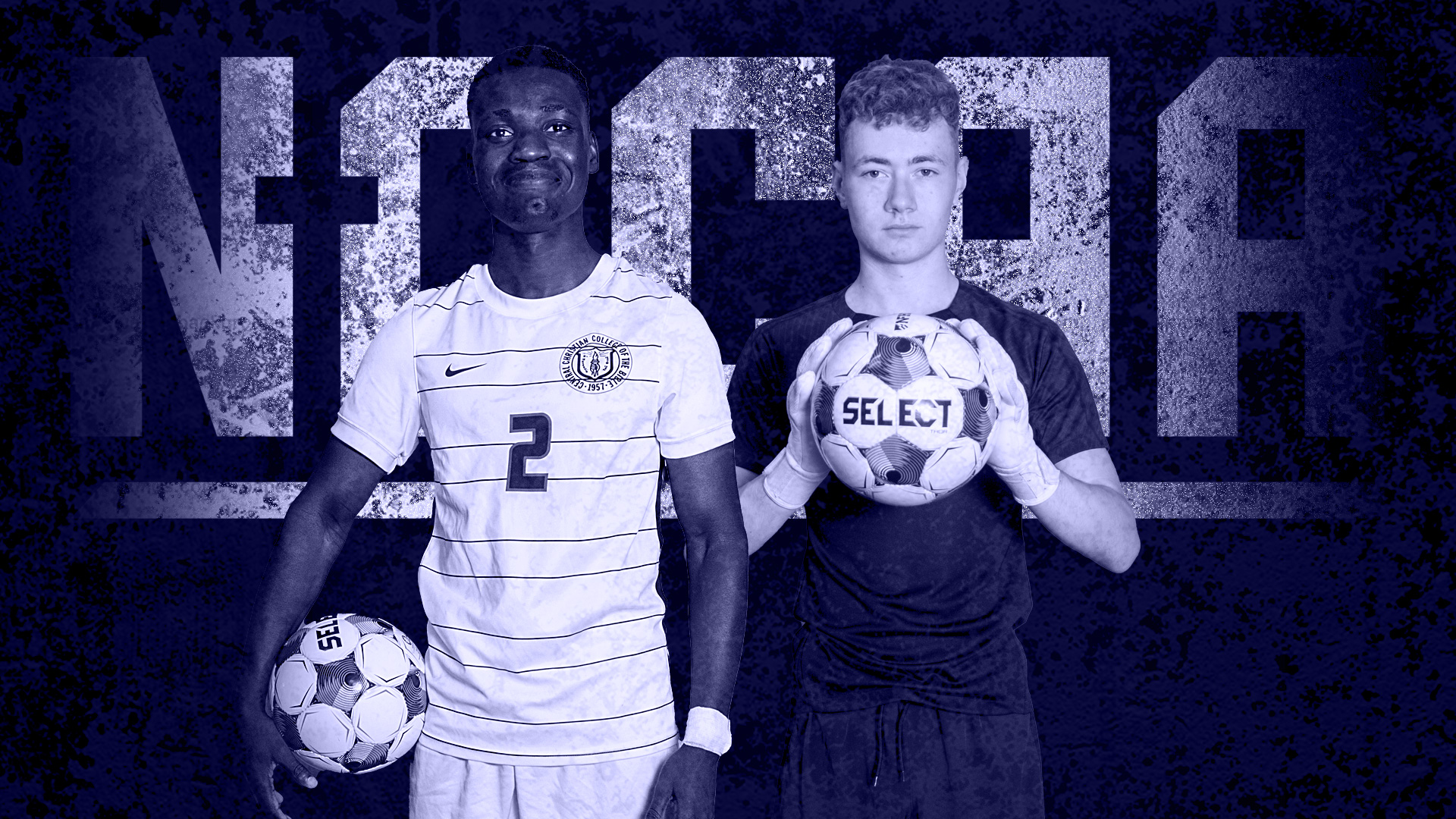 CCCB's Baraka Grodya (First Team) and Jake Gracey (Second Team) were named NCCAA Division II Men's Soccer All-Americans on Saturday.